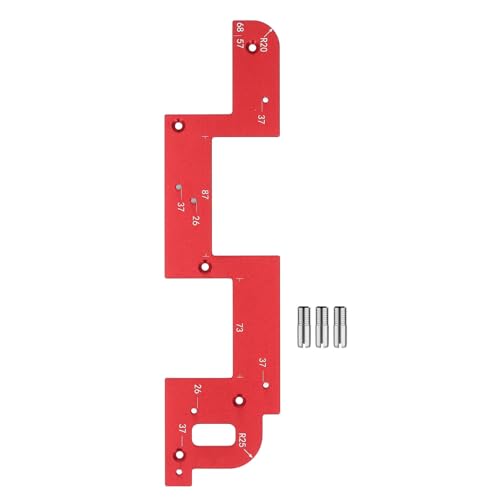 Cabinet Hardware Jig Tool -Werkzeugset, vielseitige Schrankschlitzvorlage, U -förmiger Rillen -Locator für keine Griffschränke und Schränke mit 26 und 37 Lochabstandstiefen Cabinet Hardware Jig Tool -Werkzeugset, vielseitige Schrankschlitzvorlage, U -förmiger Rillen -Locator für keine Griffschränke und Schränke mit 26 und 37 Lochabstandstiefen von KJAOYU