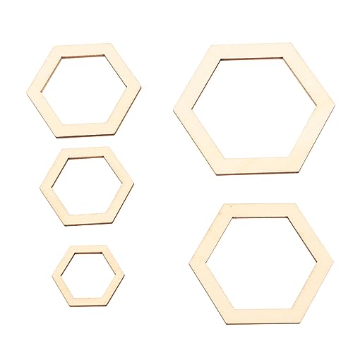 Holzsexagon -Ausschnitte für Handwerk, 205pcs Sechseck -Holzausschnitte, Licht und leere Holzarbeiten in 5 Größen für DIY -Kunsthandwerk, Wohnkultur und herstellung Holzsexagon -Ausschnitte für Handwerk, 205pcs Sechseck -Holzausschnitte, Licht und leere Holzarbeiten in 5 Größen für DIY -Kunsthandwerk, Wohnkultur und herstellung von KJAOYU