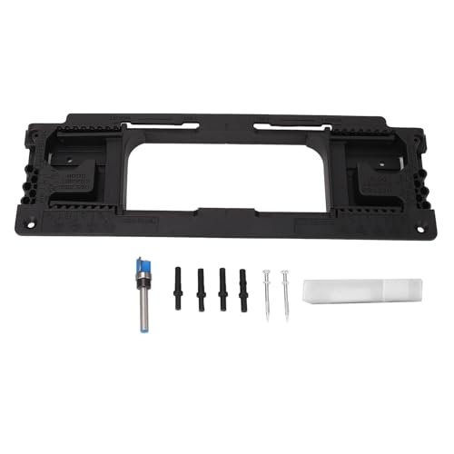 Türscharnierschnee, Türscharnier -Mortiser, Variable Scharnier -Router -Vorlage, vielseitige Türscharnier -Scharning -Installations -Kit für runde und quadratische Eckscharniere, von KJAOYU