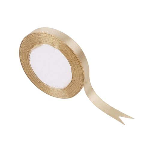 KJBDQQH Schleife 100 Yards Geschenkband Champagner Gold Verpackungsband Hochzeit Partyzubehör Event Jubiläum Bankett Dekoration(1.2cm) von KJBDQQH