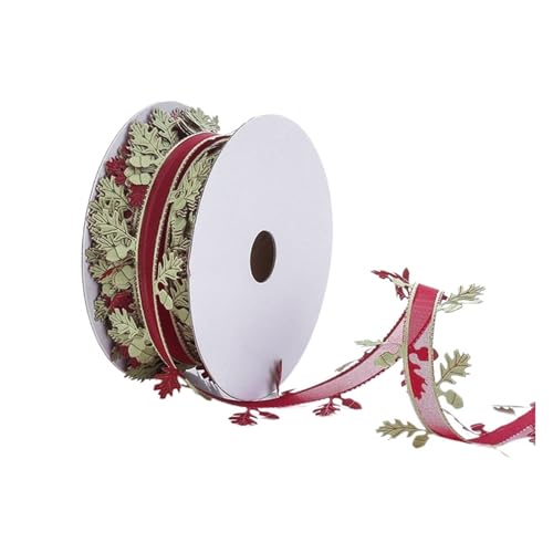 KJBDQQH Schleife 15 Meter/Los 40 mm Party-Satinband for Basteln, Schleife, Organzaband, Weihnachten, Hochzeit, Dekorationen, DIY-Kartenverpackungszubehör(Red) von KJBDQQH