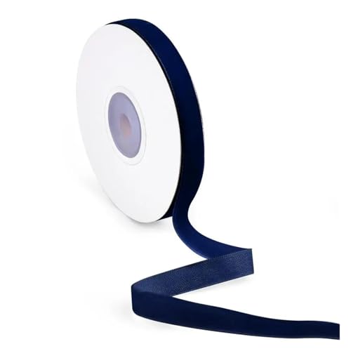 KJBDQQH Schleife 15 Yards 1/2,5 cm Samtbänder Farbe Einseitige Beflockung DIY Handgefertigte Schleife Hochzeit Partydekorationen for Verpackungsstoff(1cm J) von KJBDQQH