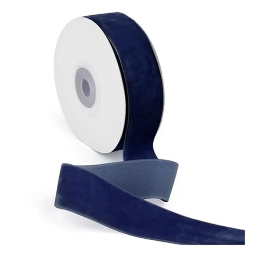 KJBDQQH Schleife 15 Yards 1/2,5 cm Samtbänder Farbe Einseitige Beflockung DIY Handgefertigte Schleife Hochzeit Partydekorationen for Verpackungsstoff(2.5cm 10) von KJBDQQH