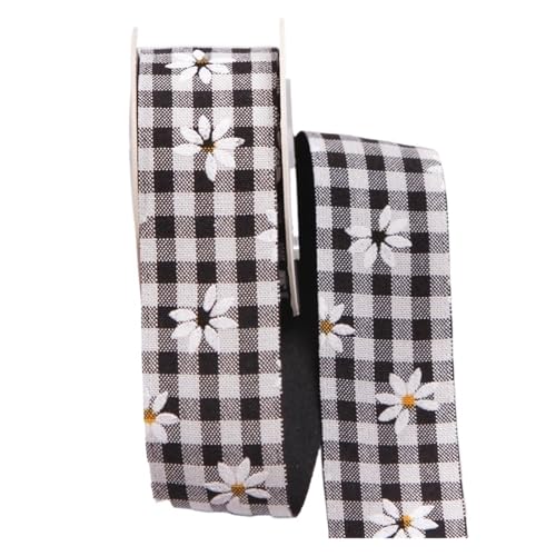 KJBDQQH Schleife 15 Yards Satinband for DIY-Bogen-Kopfbedeckungsmaterialien, Kuchenbox, Blumen, Verpackung, Hut, Nähen, Dekorzubehör(Black,15mm) von KJBDQQH