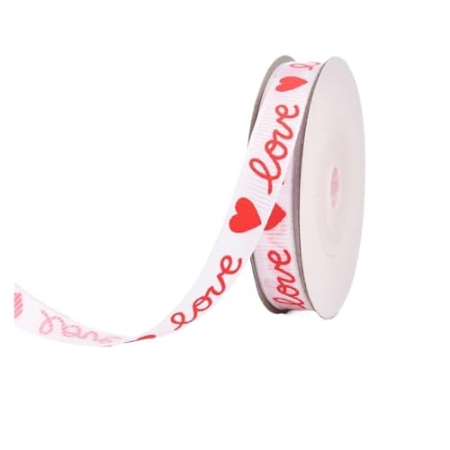 KJBDQQH Schleife 20 Yards 1 cm Polyester Grosgrain Satinband Blumenstrauß Kuchen Box Geschenkband Valentinstag Verpackung Zubehör Schleife(A01-width 1cm) von KJBDQQH