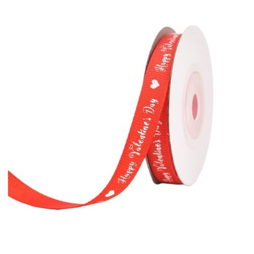 KJBDQQH Schleife 20 Yards 1 cm Polyester Grosgrain Satinband Blumenstrauß Kuchen Box Geschenkband Valentinstag Verpackung Zubehör Schleife(A02-width 1cm) von KJBDQQH