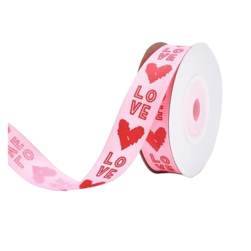 KJBDQQH Schleife 20 Yards 1 cm Polyester Grosgrain Satinband Blumenstrauß Kuchen Box Geschenkband Valentinstag Verpackung Zubehör Schleife(B01-width 1.5cm) von KJBDQQH