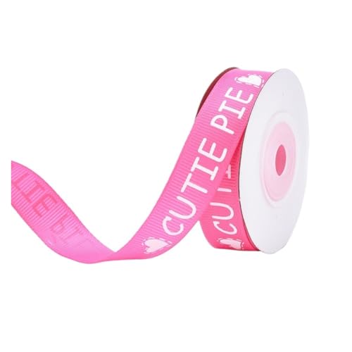 KJBDQQH Schleife 20 Yards 1 cm Polyester Grosgrain Satinband Blumenstrauß Kuchen Box Geschenkband Valentinstag Verpackung Zubehör Schleife(B02-width 1.5cm) von KJBDQQH