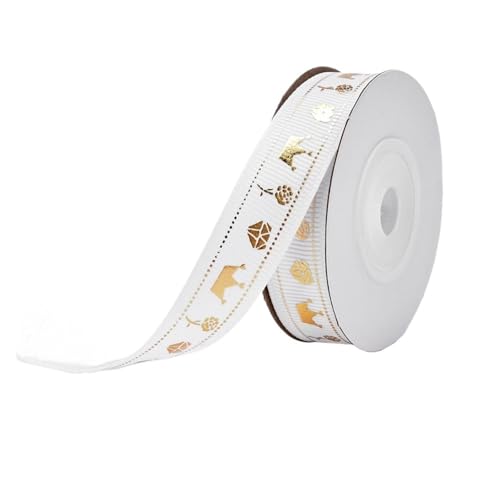 KJBDQQH Schleife 20 Yards 1 cm Polyester Grosgrain Satinband Blumenstrauß Kuchen Box Geschenkband Valentinstag Verpackung Zubehör Schleife(B03-width 1.5cm) von KJBDQQH