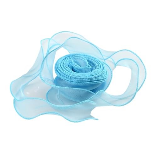 KJBDQQH Schleife 20 Yards Organza-Satinbänder for Verpacken, Dekoration, Hochzeitssträuße, Kranz, Nähzubehör(Light Blue) von KJBDQQH