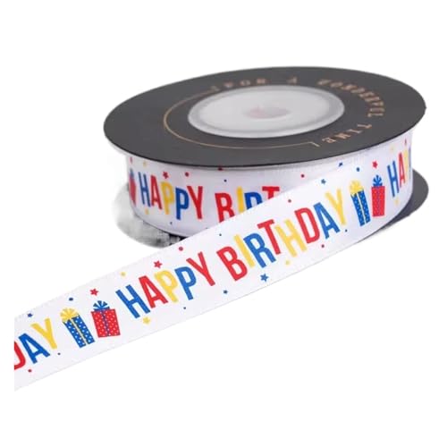 KJBDQQH Schleife 20 mm, 9 m, farbiges Cartoon-Kuchen-Baumwollband, Geschenkband, Party-Dekoration, DIY-Verpackungsband(Color 5) von KJBDQQH