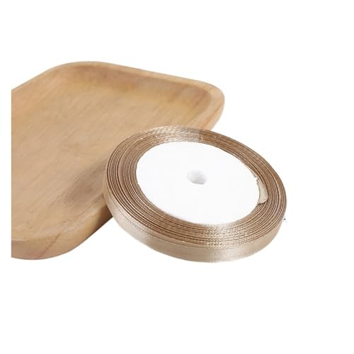 KJBDQQH Schleife 88 Meter Gold Satinband Schleife Basteln Wickelband Hochzeit Band Nähen Kleidung Party DIY Basteln Kuchen Schleife Geschenkband(1cm) von KJBDQQH