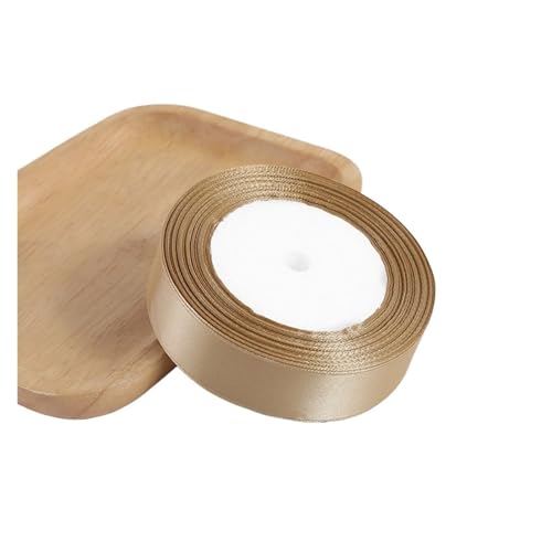 KJBDQQH Schleife 88 Meter Gold Satinband Schleife Basteln Wickelband Hochzeit Band Nähen Kleidung Party DIY Basteln Kuchen Schleife Geschenkband(2.5cm) von KJBDQQH