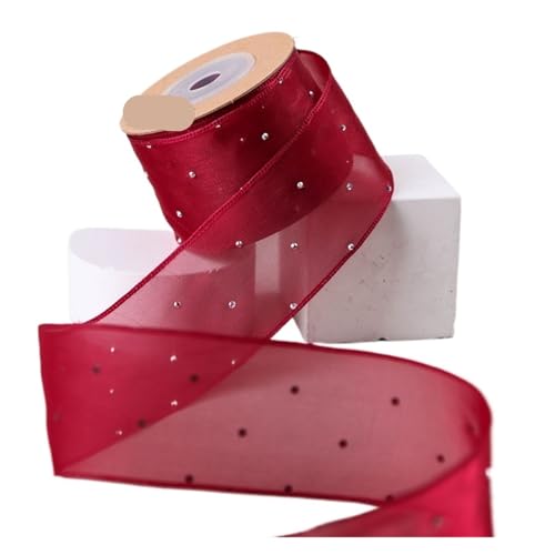 KJBDQQH Schleife 9–10 Yards 38 mm einfarbiges Band mit Schleife, Haarschmuck, Material, Blumen-Kuchenverpackung(Color6) von KJBDQQH