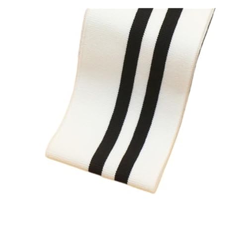 Rippenbündchen Gerippter, gekämmter Regenbogen-Bündchenstoff, gestreift, dehnbar, for Nähen von Basishemden, Strickausschnitt, 7,5 x 85 cm/Stück(Hzrh079) von KJBDQQH