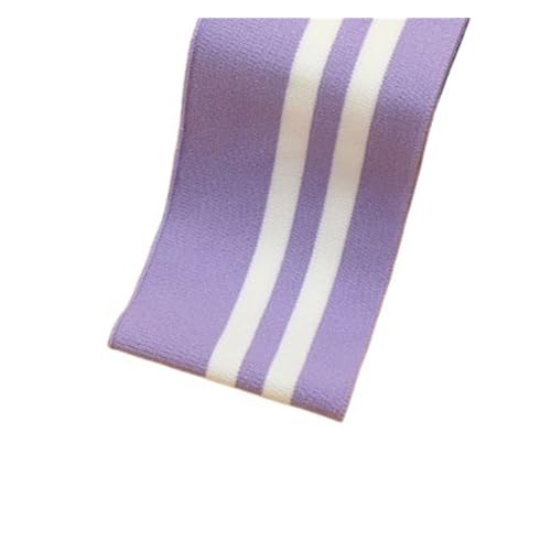 Rippenbündchen Gerippter, gekämmter Regenbogen-Bündchenstoff, gestreift, dehnbar, for Nähen von Basishemden, Strickausschnitt, 7,5 x 85 cm/Stück(Hzrh088) von KJBDQQH