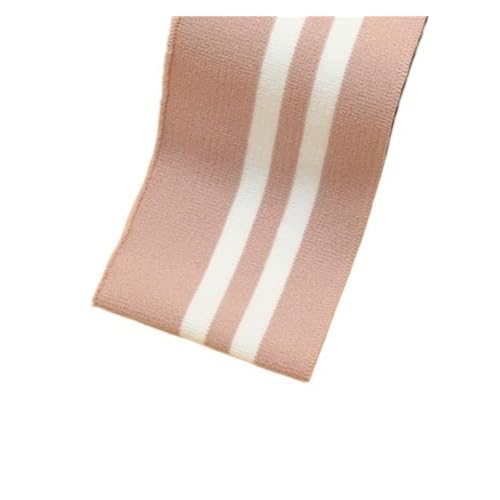 Rippenbündchen Gerippter, gekämmter Regenbogen-Bündchenstoff, gestreift, dehnbar, for Nähen von Basishemden, Strickausschnitt, 7,5 x 85 cm/Stück(Hzrh089) von KJBDQQH