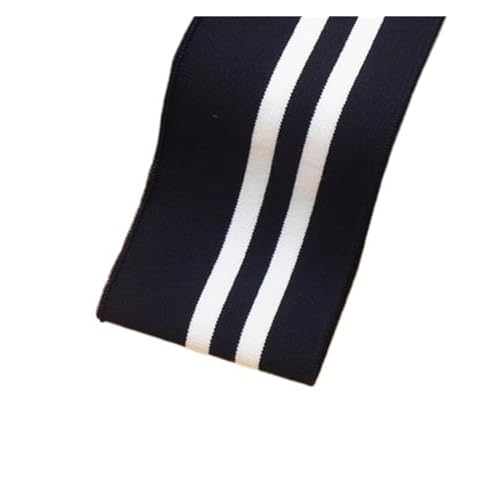 Rippenbündchen Gerippter, gekämmter Regenbogen-Bündchenstoff, gestreift, dehnbar, for Nähen von Basishemden, Strickausschnitt, 7,5 x 85 cm/Stück(Hzrh092) von KJBDQQH