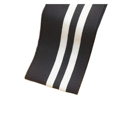 Rippenbündchen Gerippter, gekämmter Regenbogen-Bündchenstoff, gestreift, dehnbar, for Nähen von Basishemden, Strickausschnitt, 7,5 x 85 cm/Stück(Hzrh094) von KJBDQQH