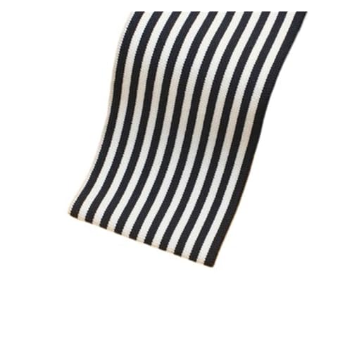 Rippenbündchen Gerippter, gekämmter Regenbogen-Bündchenstoff, gestreift, dehnbar, for Nähen von Basishemden, Strickausschnitt, 7,5 x 85 cm/Stück(Hzrh095) von KJBDQQH