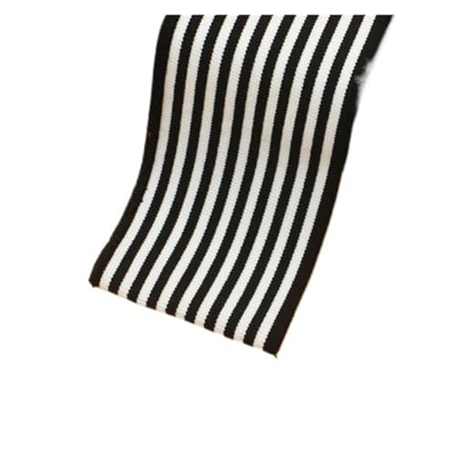 Rippenbündchen Gerippter, gekämmter Regenbogen-Bündchenstoff, gestreift, dehnbar, for Nähen von Basishemden, Strickausschnitt, 7,5 x 85 cm/Stück(Hzrh097) von KJBDQQH