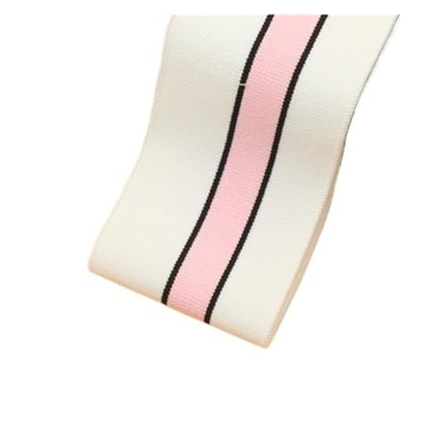 Rippenbündchen Gerippter, gekämmter Regenbogen-Bündchenstoff, gestreift, dehnbar, for Nähen von Basishemden, Strickausschnitt, 7,5 x 85 cm/Stück(Hzrh101) von KJBDQQH