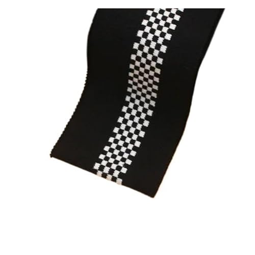 Rippenbündchen Gerippter, gekämmter Regenbogen-Bündchenstoff, gestreift, dehnbar, for Nähen von Basishemden, Strickausschnitt, 7,5 x 85 cm/Stück(Hzrh112) von KJBDQQH