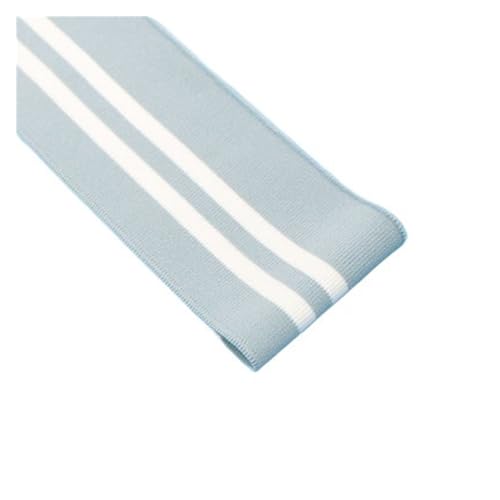 Rippenbündchen Gerippter, gekämmter Regenbogen-Bündchenstoff, gestreift, dehnbar, for Nähen von Basishemden, Strickausschnitt, 7,5 x 85 cm/Stück(Hzrh117) von KJBDQQH