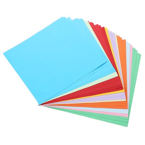 KJHBV 400 Stück Quadratisches Farbiges Origami Papier Handgeschnittenes Faltpapier DIY Papierschnitte Exquisites Origami Papier DIY Origami Papier Bastelpapier DIY Falt von KJHBV