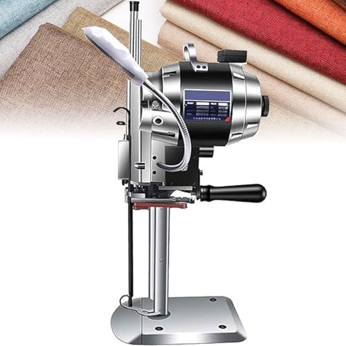 KJHYYPP Elektrische Stoffschneidemaschine mit LED-Licht, industrieller gerader Messerschneider für Kleidung, Leder und Papier (29cm) von KJHYYPP