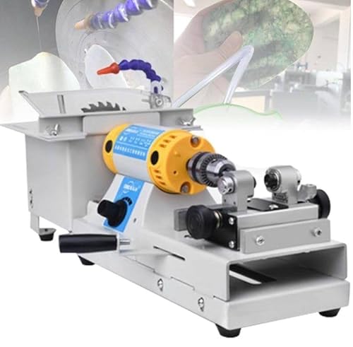 KJHYYPP Rock Jewelry Buffer Polierer, Tischdrehmaschine Schneidemaschine, Edelsteinpolierer Schleifer Puffermaschine für die Schmuckherstellung, zum Schleifen Polieren Bohren von KJHYYPP