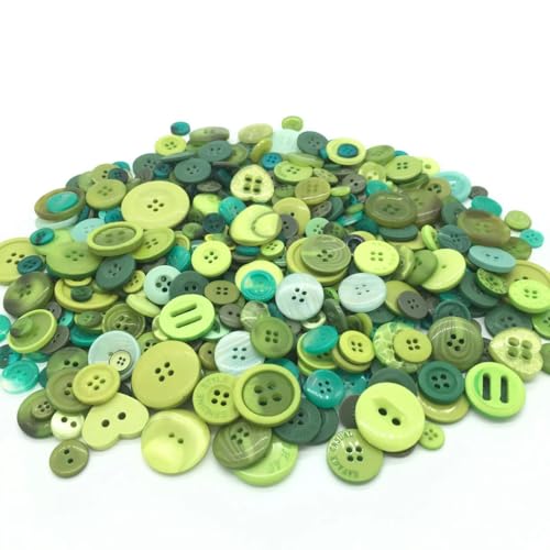 100 Stück 1–3 cm runde Harzknöpfe, gemischte Farben, Knopfmalerei für Kinder, manuelle Knopfmalerei, 2/4-Loch-Knopf für Heimwerker-Nähzubehör, grüne Serie, 100 Stück, ca. 40 g 100 Stück 1–3 cm runde Harzknöpfe, gemischte Farben, Knopfmalerei für Kinder, manuelle Knopfmalerei, 2/4-Loch-Knopf für Heimwerker-Nähzubehör, grüne Serie, 100 Stück, ca. 40 g von KJJMN
