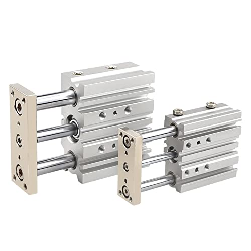Aluminiumlegierung dünner Führungsstangenzylinder Mgpm12x10/20/30/40/50/60/75/100/125~200-Z Pneumaitc-Luftzylinder-Doppel-Rod-Doppelwirkung(MGPM12*100) von KJUEQ