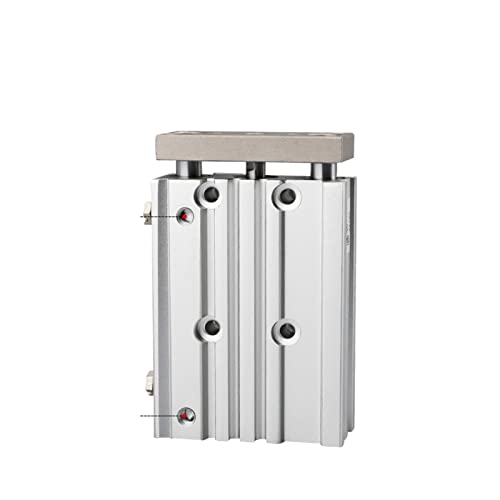 Dünne Drei-Achsen-Drei-Rod Mgpm12 Zylinder mit Führungsstab-10/20/25/30/40/50/75/100/125Z Doppel-Rod-Doppel-Rod-Aluminiumluftzylinder(MGPM12-40) von KJUEQ