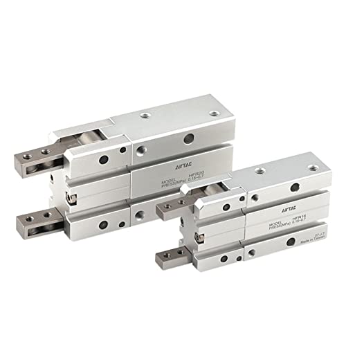 Fingerzylinder HFR10/HFR16/HFR20/HFR25/HFR32 Doppelwirkungsluftzylinder mit Aluminiumlegierung(HFR10) von KJUEQ