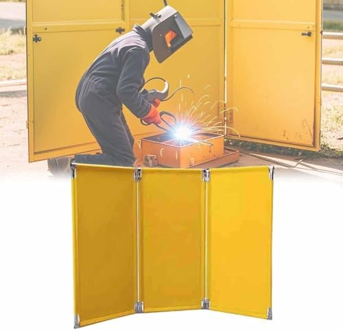 KJoBDwz 1 stücke Schweißen Bildschirm Panel-Mit Rahmen Bewegliche & Professionelle Panel Schweißen Vorhang Bildschirme-Nützlich for Werkstatt(58x120 cm) von KJoBDwz