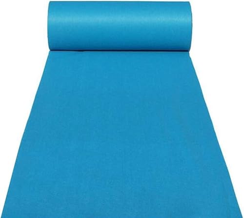 KJoBDwz Hochzeits-Gangläufer, Blauer Teppich, Partyzubehör, for drinnen und draußen, Mehrzweck-Einweg-Bodenmatte Dekorativer Teppich(1x10m) von KJoBDwz