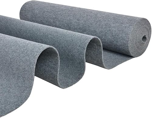 KJoBDwz Hochzeitszeremonie-Gangläufer, Grauer Teppich, Dicker 5,5 mm Langer Rollenteppich, geeignet for Treppen, Büro, Partyzubehör Dekorativer Teppich(1.5x30m) von KJoBDwz
