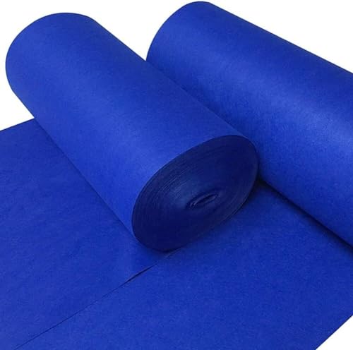 KJoBDwz Königsblaue Gangläufer for Zeremonien, Einweg-Hochzeiten, Partyzubehör, Langer Teppich, 2 mm dick Dekorativer Teppich(1.2x10m) von KJoBDwz