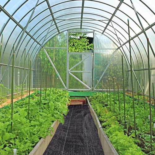 KJoBDwz Unkrautvlies zur Kontrolle von Geotextilien, Landschaftsgewebe, Bodenabdeckung, Unkrautbarriere, Gewebe für Gartenpflanzen, Mulchmembran (0,4 x 200 m) von KJoBDwz