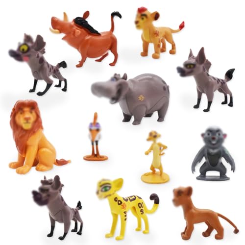 KJoet 12er Set Kuchen Dekoration, Cartoon Cake Toppers, König der Löwen Cupcake Figuren, Geburtstag Party Cake Dekoration, Brown KJoet 12er Set Kuchen Dekoration, Cartoon Cake Toppers, König der Löwen Cupcake Figuren, Geburtstag Party Cake Dekoration, Brown von KJoet