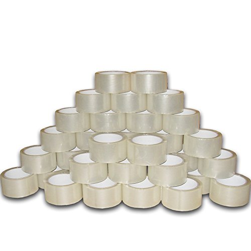 KK Verpackungen 36 x Klebeband 50mm x 66m LOW NOISE LEISE akryl PP Packband tape transparent von KK Verpackungen