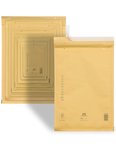 KK Verpackungen Luftpolster-Versandtaschen | 50 Stück, I9 I/9 Luftpolsterumschläge 320 x 450 mm Braun | Luftpolstertaschen selbstklebend für DIN A3+ KK Verpackungen Luftpolster-Versandtaschen | 50 Stück, I9 I/9 Luftpolsterumschläge 320 x 450 mm Braun | Luftpolstertaschen selbstklebend für DIN A3+ von KK Verpackungen