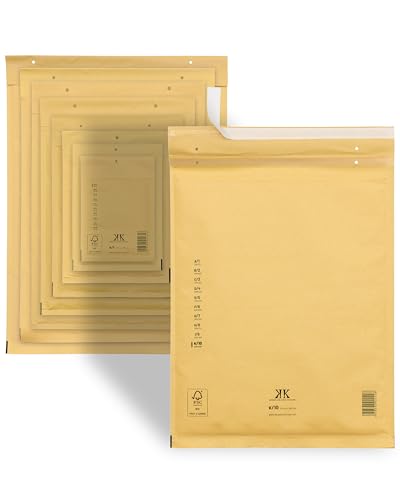 KK Verpackungen Luftpolster-Versandtaschen | 50 Stück, K10 K/10 Luftpolsterumschläge 370 x 480 mm Braun | Luftpolstertaschen selbstklebend KK Verpackungen Luftpolster-Versandtaschen | 50 Stück, K10 K/10 Luftpolsterumschläge 370 x 480 mm Braun | Luftpolstertaschen selbstklebend von KK Verpackungen