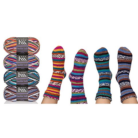 KKK Sockenwolle Sensitive Socks Color "Stripes" – für Wollallergiker KKK Sockenwolle Sensitive Socks Color "Stripes" – für Wollallergiker von KKK