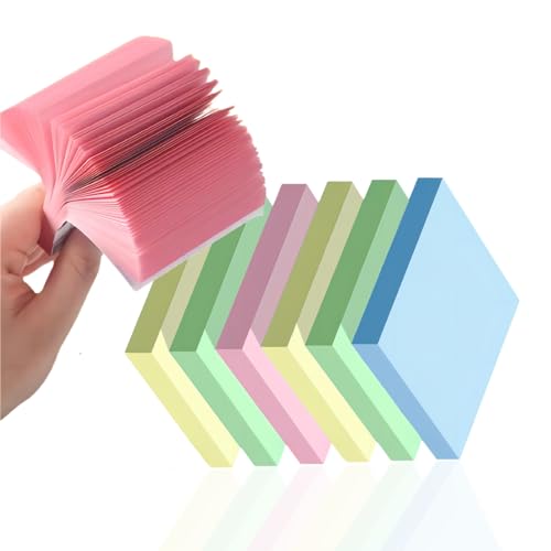 KKNE Post-It Notizen, 6 Sets à 100 Posits für Bücher, 600 farbige Posits-Blätter, 76 x 76 mm, für Büro und Studenten, Haftnotizen für To-Do-Listen und Erinnerungen KKNE Post-It Notizen, 6 Sets à 100 Posits für Bücher, 600 farbige Posits-Blätter, 76 x 76 mm, für Büro und Studenten, Haftnotizen für To-Do-Listen und Erinnerungen von KKNE