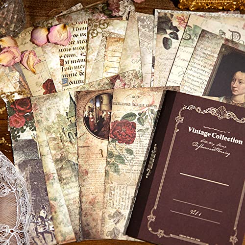 160 Stück Scrapbook-Papierbuch Vintage Scrapbooking Supplies Journaling Craft Kits Ästhetisches Zubehör für Zeitschriften Junk Supplies Raumdekoration von KKONHII