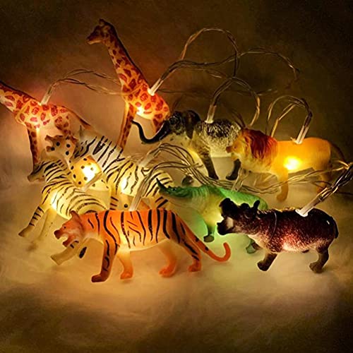 KKPLZZ Wilde Tier Lichterketten, 10 LEDs Tiere Lichterkette, Warmweiß, Indoor & Outdoor, 1.7m, Weihnachten von KKPLZZ