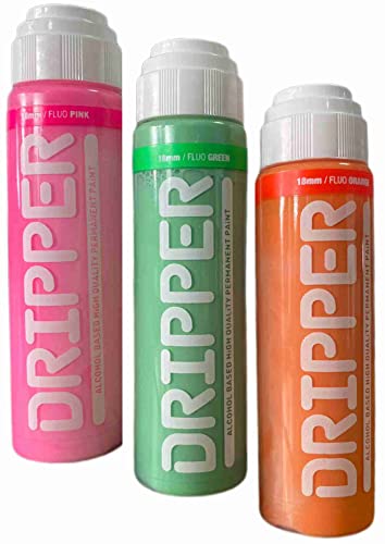 KLAMOTTEN STORE Mob Marker - Fluo Orange - Fluo Green - Fluo Pink - 3x Neon Squeezer - Dripper mit 18mm Rundspitze, schnell trocknend - wischfest – hoch deckend KLAMOTTEN STORE Mob Marker - Fluo Orange - Fluo Green - Fluo Pink - 3x Neon Squeezer - Dripper mit 18mm Rundspitze, schnell trocknend - wischfest – hoch deckend von KLAMOTTEN STORE