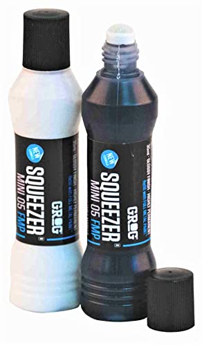 Marker 2 Stifte Squeezer Permanent wasserfest Grog Schwarz- Weiß Graffiti Canvas ART Markierung schnell - trocknend - wischfest - hoch deckend für Karton, Kunststoff, Glas, Holz, Metall Marker 2 Stifte Squeezer Permanent wasserfest Grog Schwarz- Weiß Graffiti Canvas ART Markierung schnell - trocknend - wischfest - hoch deckend für Karton, Kunststoff, Glas, Holz, Metall von KLAMOTTEN STORE